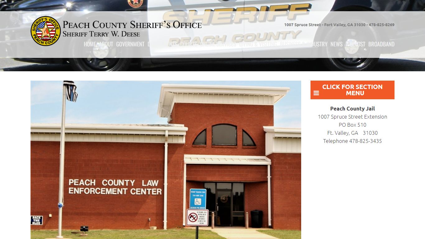 Jail Information | Peach County Ga | Peach County Georgia ...
